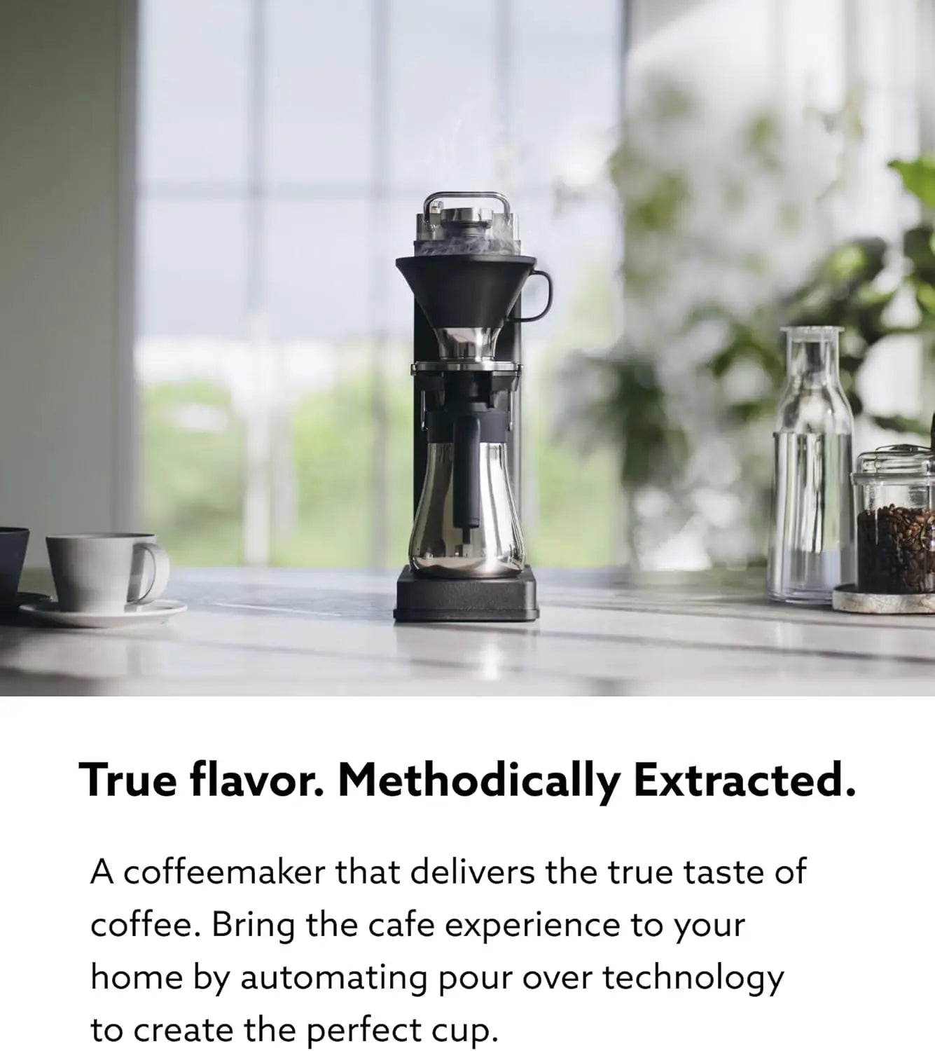 Automatic Pour Over Coffee Maker  Clear Brewing Method  Precise Temperature Regulation  Three Brewing Modes: Regular, Strong