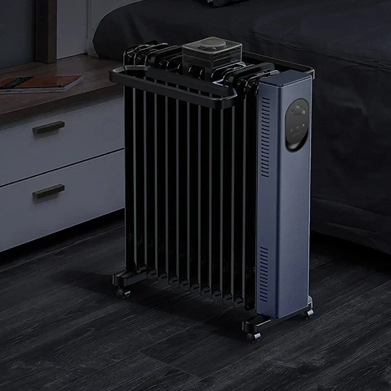 Electric Oil Heater Graphene Constant Temperature Electricity Saving Heater Bedroom Oil Heater Timed Humidification