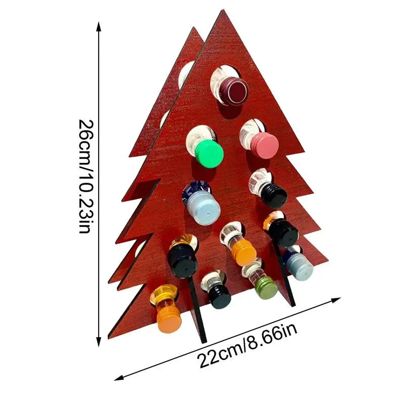 Countdown Tree Wine Bottle Rack Christmas Tree Countdown Decorations Advent Calendar Advent Calendar Christmas Tree Wine Bottle