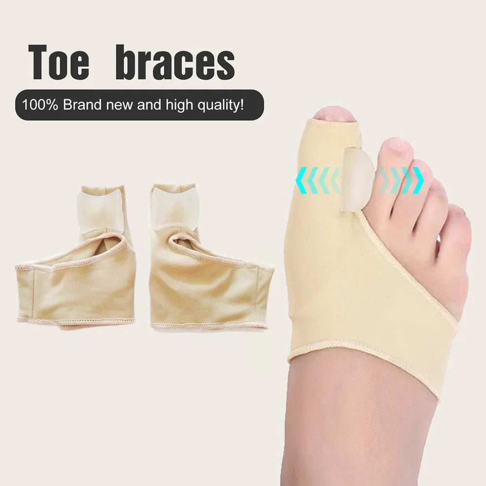 2 Stücke = 1 Paar Big Toe Separator Hallux Valgus Schmerzlinderung Bunion Corrector Frauen Männer Weiche Gel Toe Straightener Orthesen Fußpflege