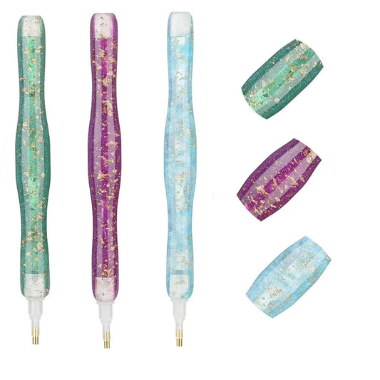 Embroidery Diamond Painting Pen Kit Cross Stitch Accessories Art Pens Glitter Diamond Painting Pen Adhesive Tape DIY Craft