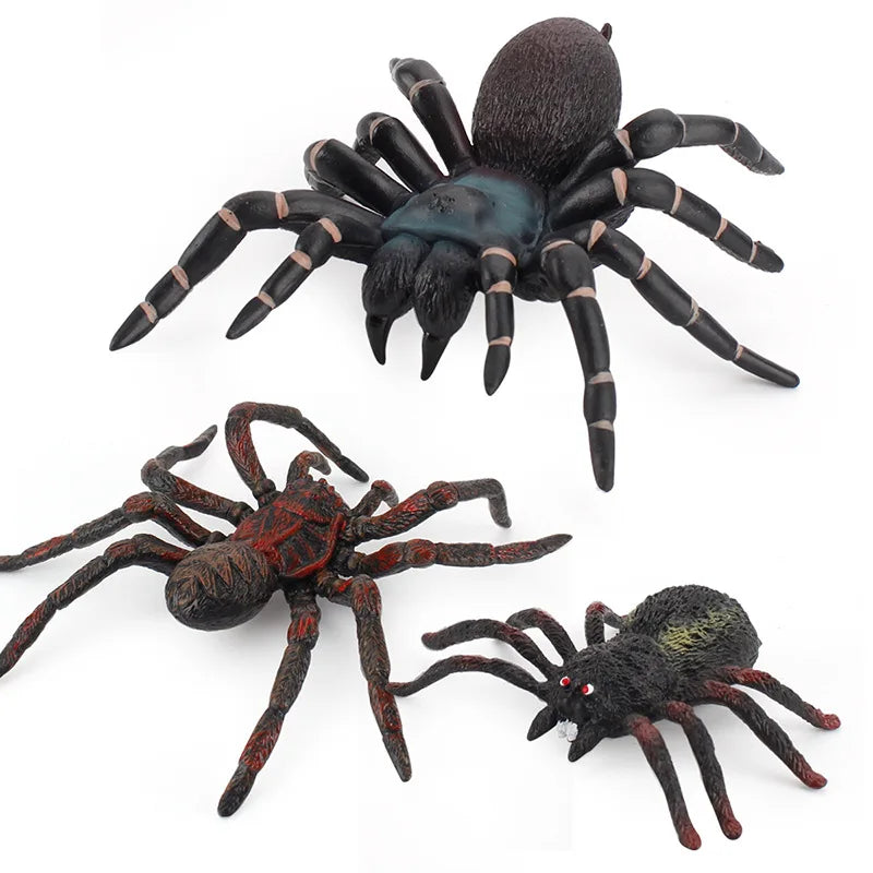 Realistic Spider Toys Giant Fake Spider Action Model Plastic Animal Tarantula Toys Figures Halloween Prank Props Party Supplies