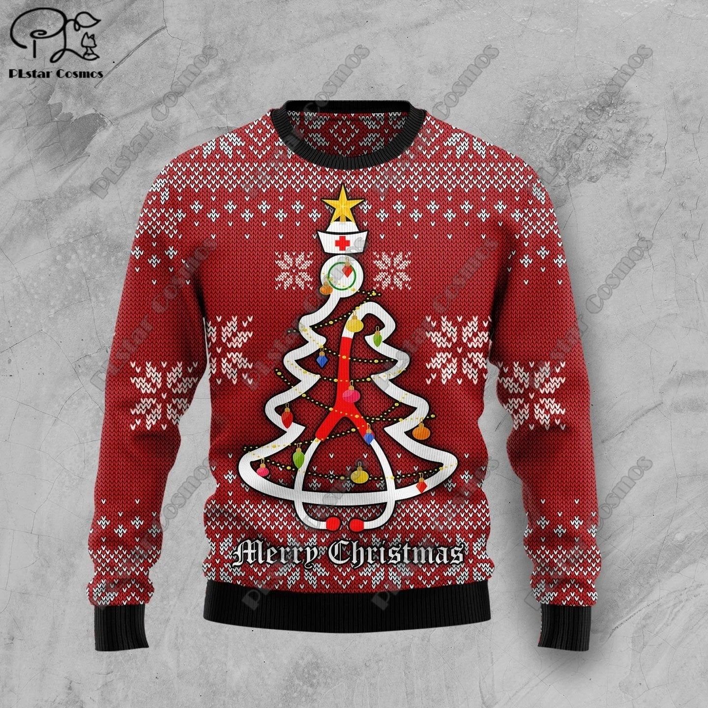 New 3D Printed Animal Custom Series Cute Christmas Pattern Ugly Sweater Street Casual Winter Sweatshirt S-12