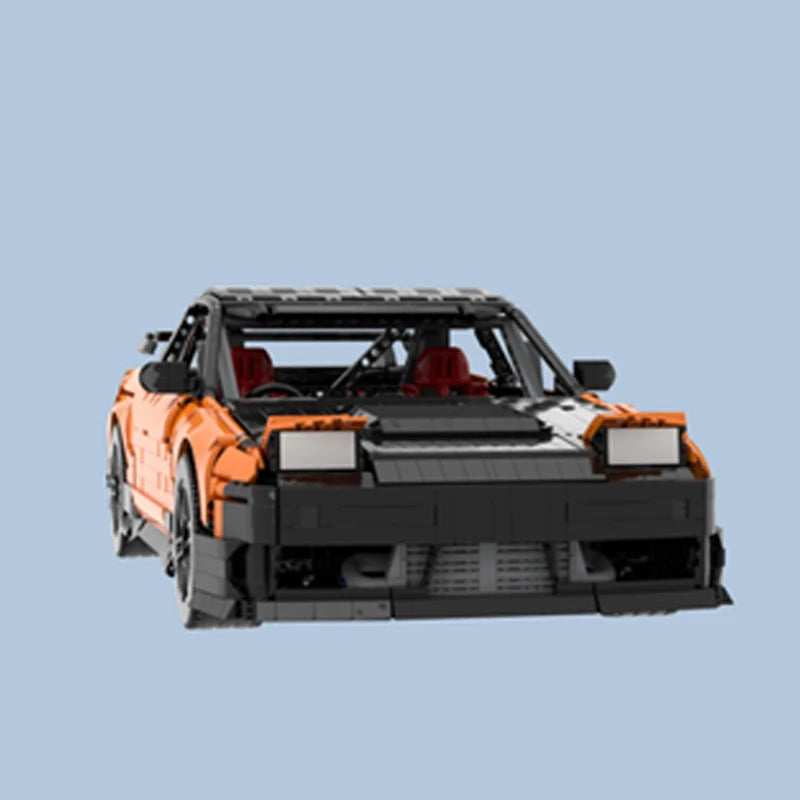 2023 NEW MOC-104190 180SX 240SX Type Static Supercar Model Building Kit Block Self-locking Bricks Toys Birthday Christmas Gifts