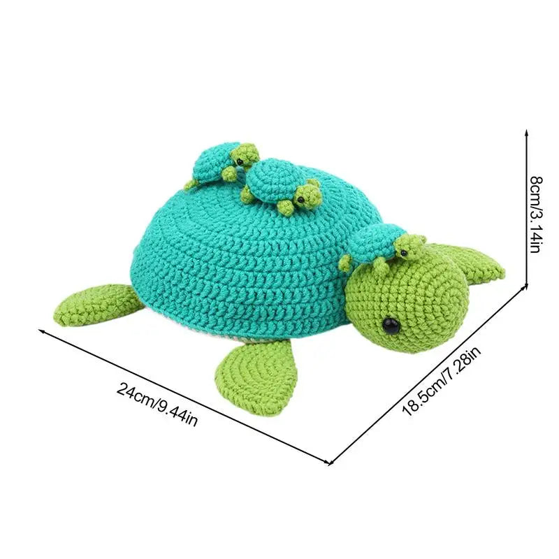 Crochet Animal Kit Turtle Turtles Family Crochet Animal Kit Craft Art Knit & Crochet Supplies Knitting Kit For Adults Beginner