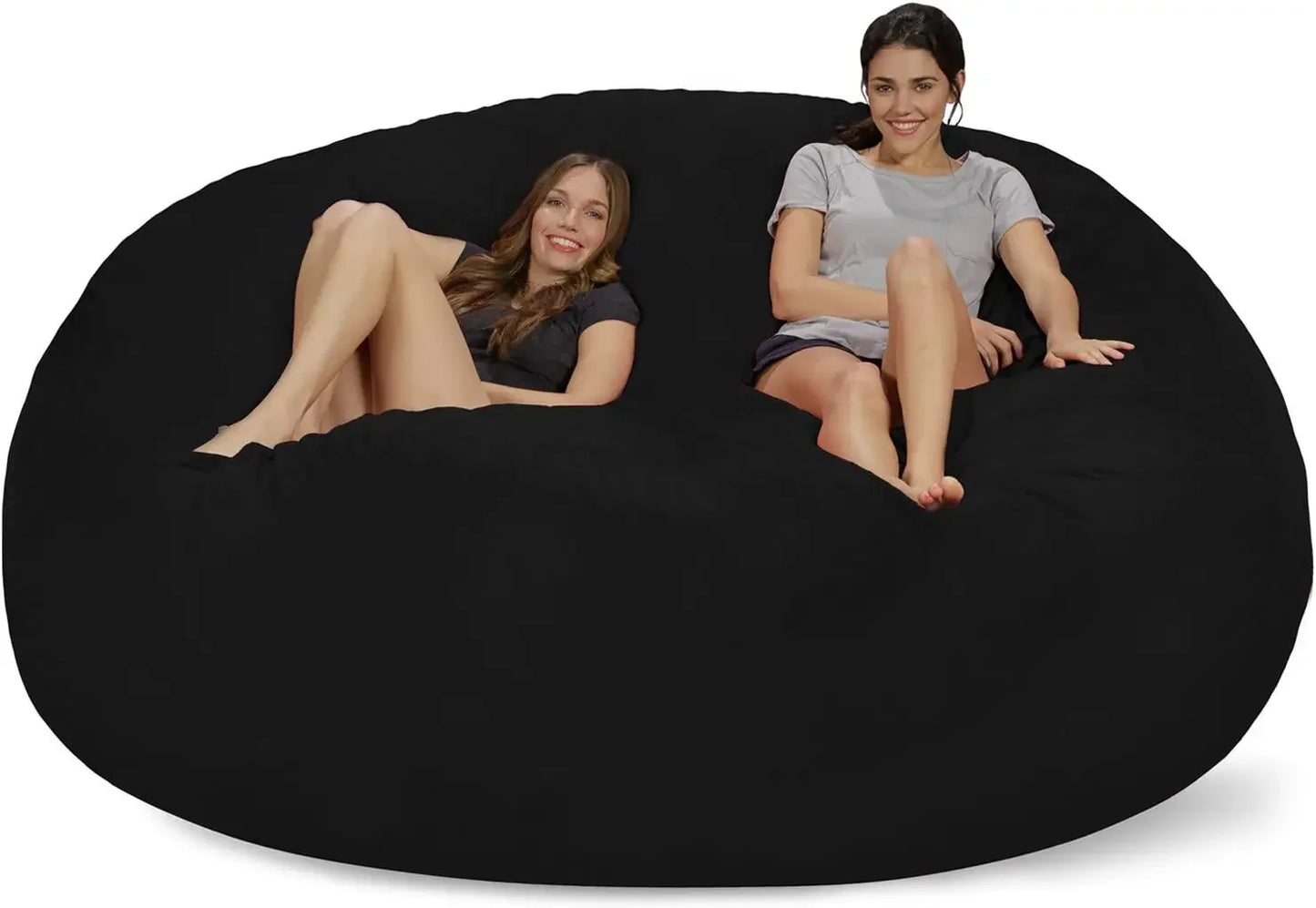 Bean Bag Chair, 8 Ft, Memory Foam, Beans Bags Furniture,Adult Ultra Soybean Bags Chair with Soft Microfiber Cover, Bean Bag Sofa