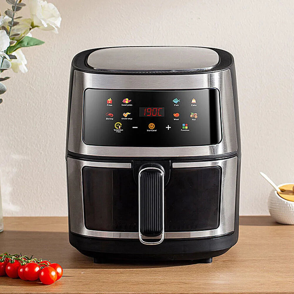 2400W 5L Air Fryer Digital Visible Oven Oil Free Low Fat Healthy Frying Cooker