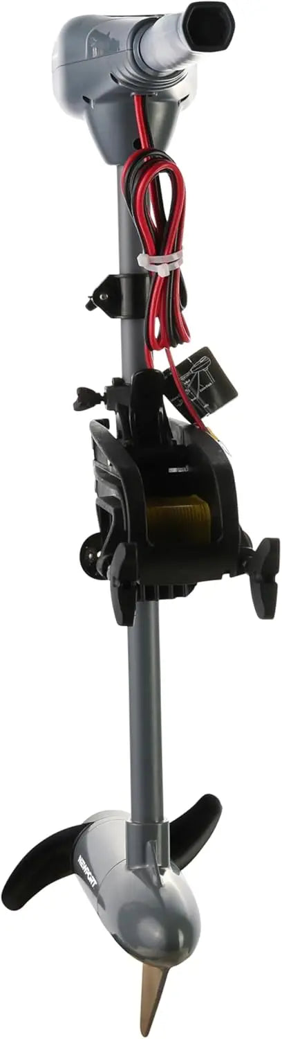 Series 55lb Thrust Transom Mounted Saltwater Electric Trolling Motor w/LED Battery Indicator (24" Shaft)