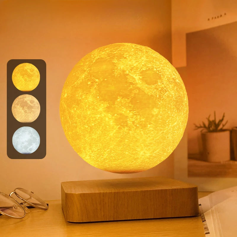 Magnetic levitation moon lamp advanced home decoration atmosphere romantic gift home decoration