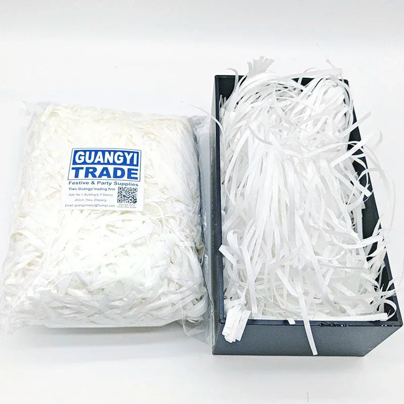 100g Box Filler for Gift Colorful Raffia Shredded Paper Filler Birthday or Wedding Party DIY Candy Material Packaging Filler