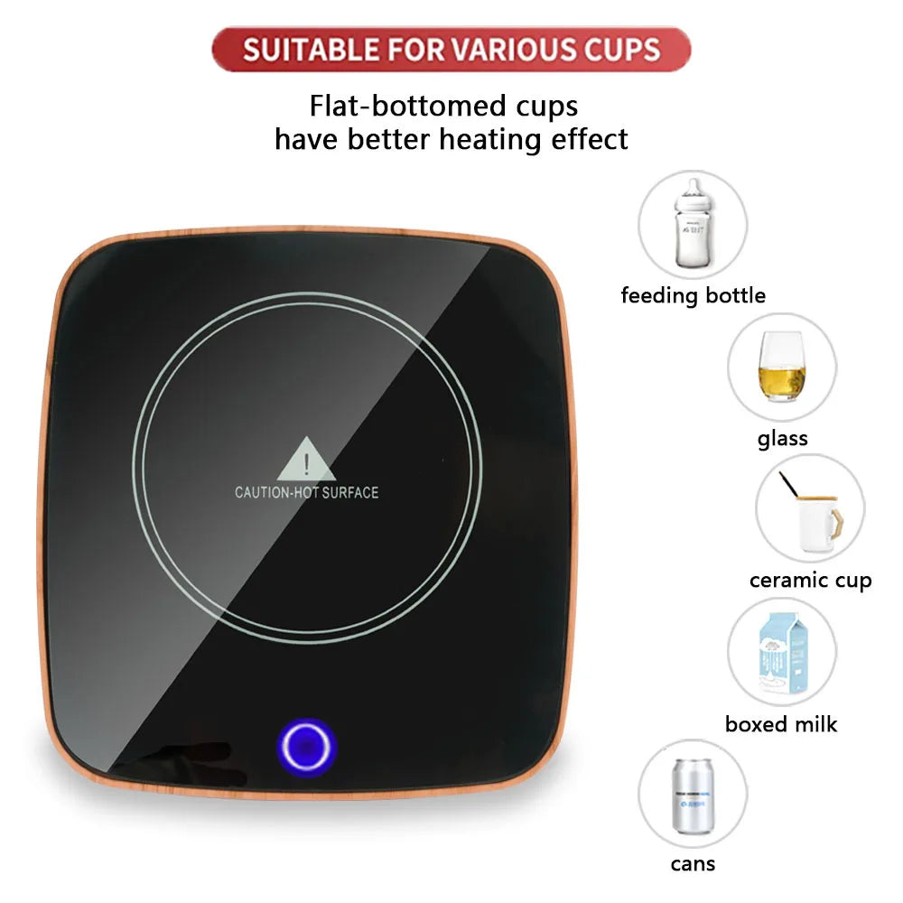 Portable Coffee Tea Heating Pad Pad Electric Desktop Cup Heater Mug Warmer Kitchen Milk Heating Coaster for Hot Electric Drink