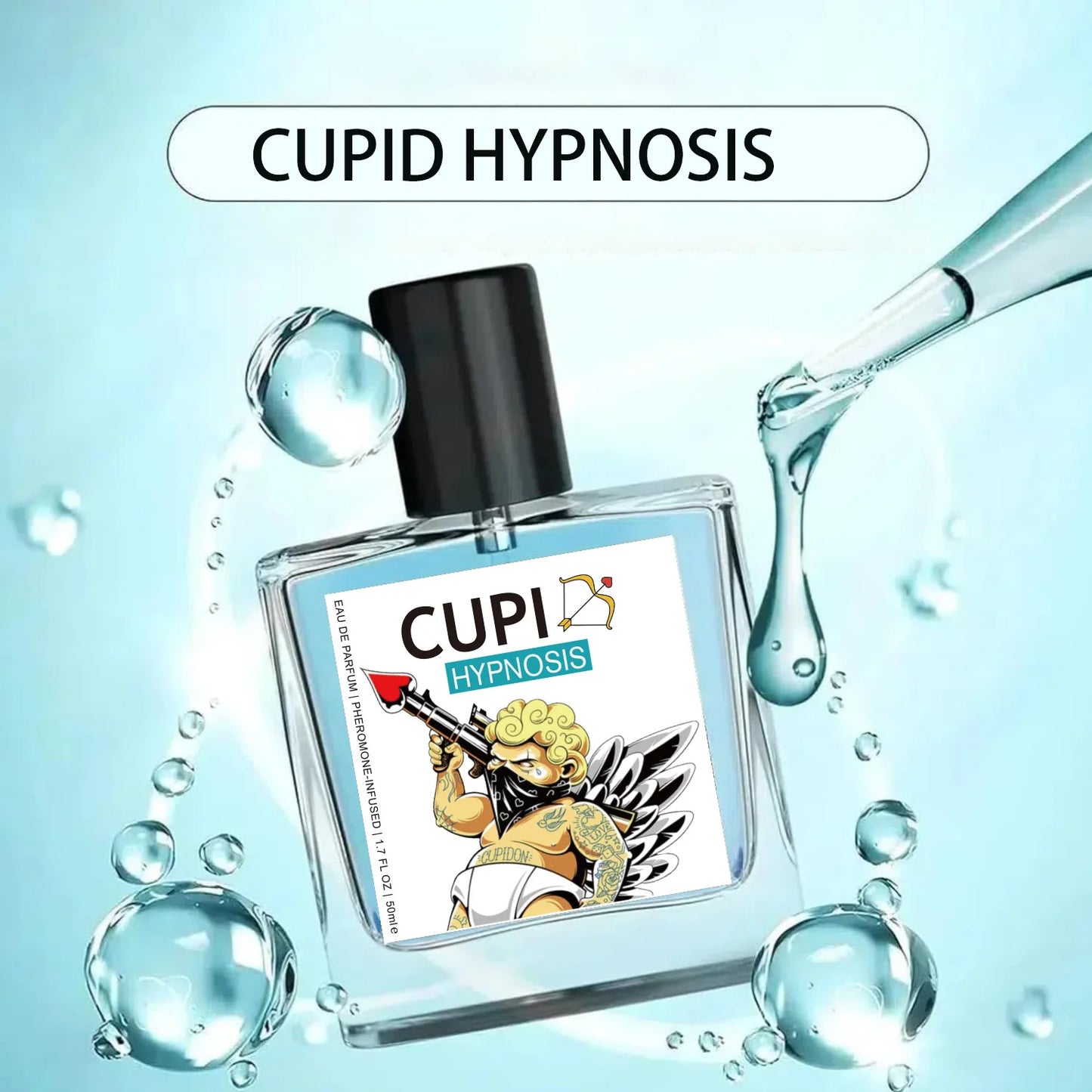 50ML Cupid Hypnosis Perfume Original Long Lasting Pheromone Fragrances Perfume Cologne Men's and Women's Light Fragrance