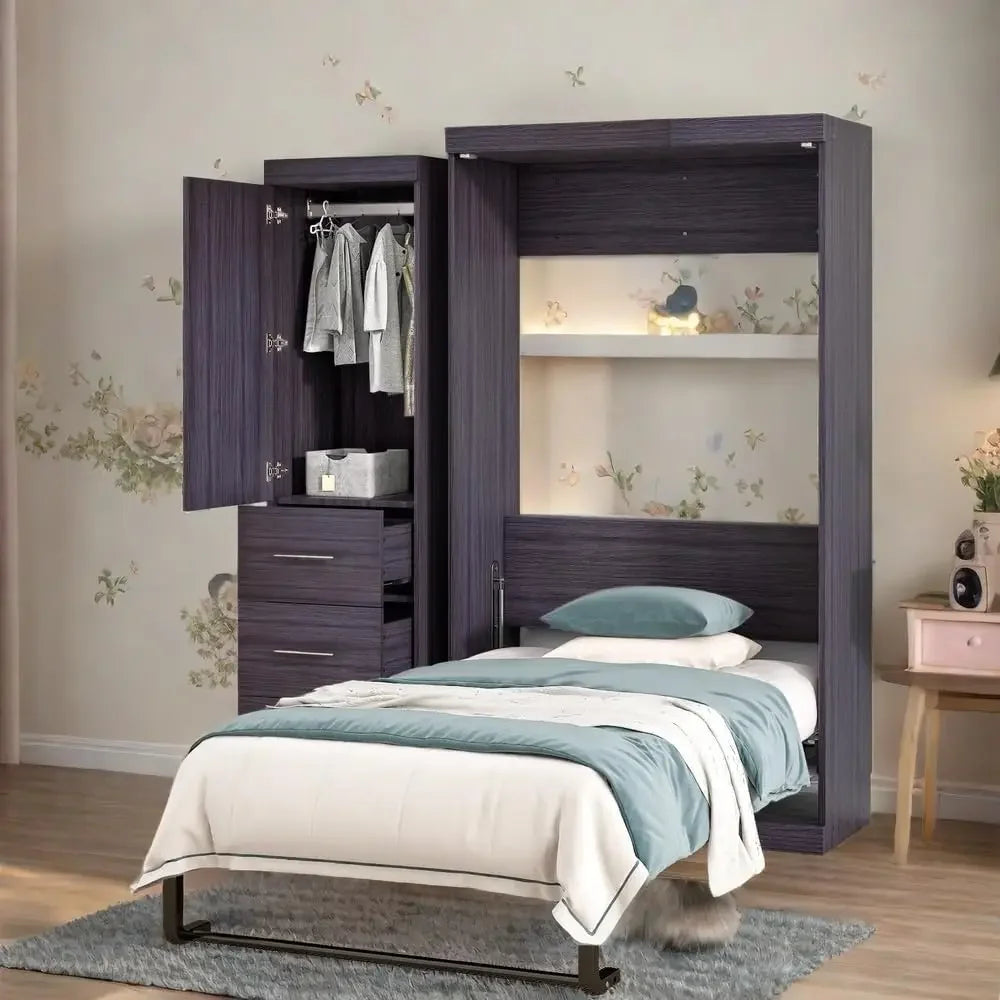 Full Over Full Beds with Lockers Can store bed frame, saving space Suitable for bedroom apartments