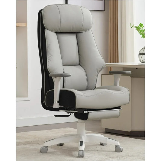 Big and Tall Office Chair 400lbs, Executive Office Chair with Foot Rest, High Back Office Chair with Back Support,