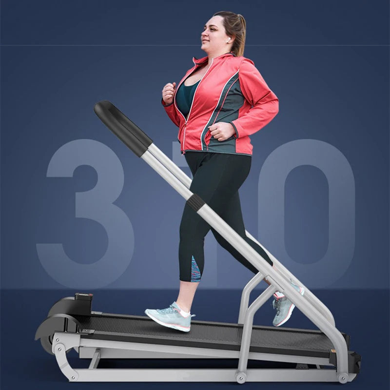 Folding Ultra-quiet Slimming Walking Machine, Mechanical Treadmill, Household Indoor Small Treadmill, No Need to Plug in