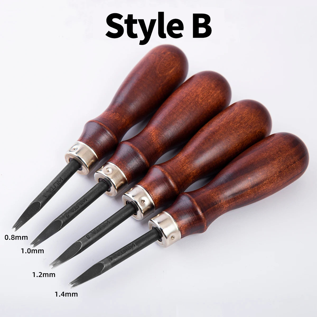 WUTA Sharp Leather Edge Beveler Edge Skiving Polishing Leather Tools DIY Belt Maker High Carbon Steel Leather Craft Beveller