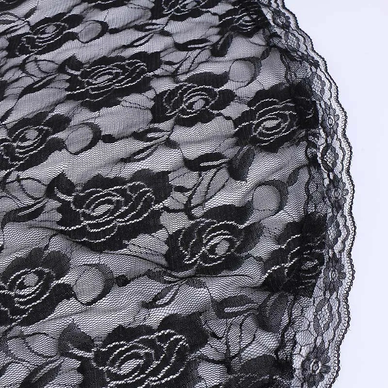 Embroidered Lace Triangle Scarf Prayer Veil Church Hijab Solid Color Women Head Wrap Neckerchief Newest 2024 Hijabs