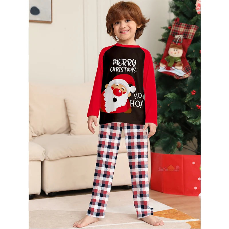 2025 Christmas Pajamas Family Matching Clothes Set  Adult Father Mother Kids New Xmas Family Look Sleepwear Baby Rompers Outfits