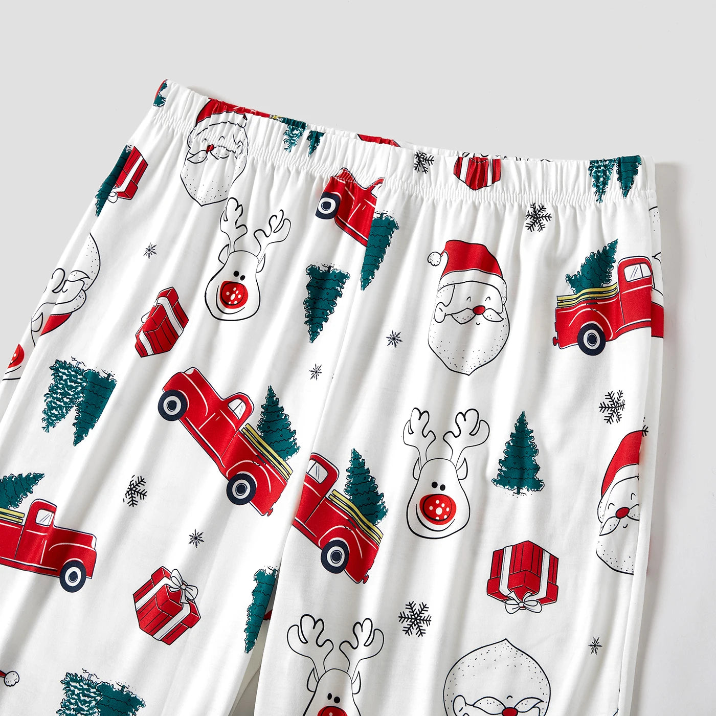 PatPat Christmas Trunk and Santa Print Family Matching Pajamas Sets (Flame Resistant)