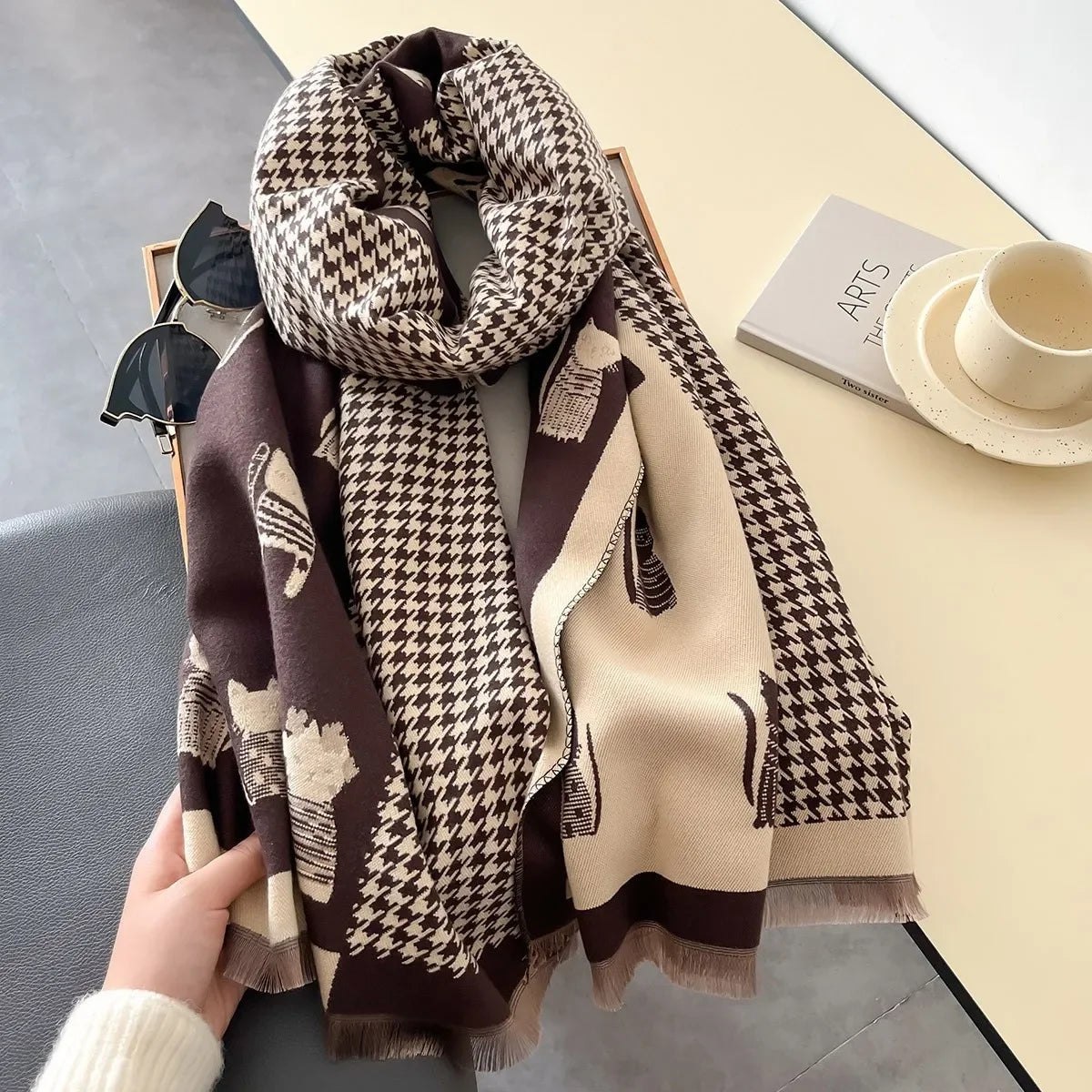 New Luxury Warm Cashmere Scarf for Women Thick Winter Ladies' Blanket Large Shawl and Wrap Bufanda Fashion Soft Wraps Female