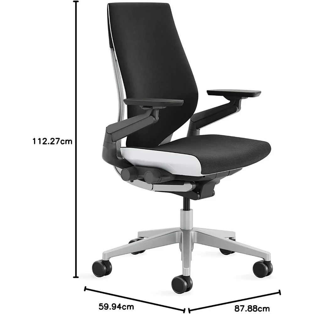 Gesture Office Chair-Ergonomic Work Chair with Wheels for Carpet- Comfortable Office Chair - Intuitive-to-Adjust Chairs for Desk