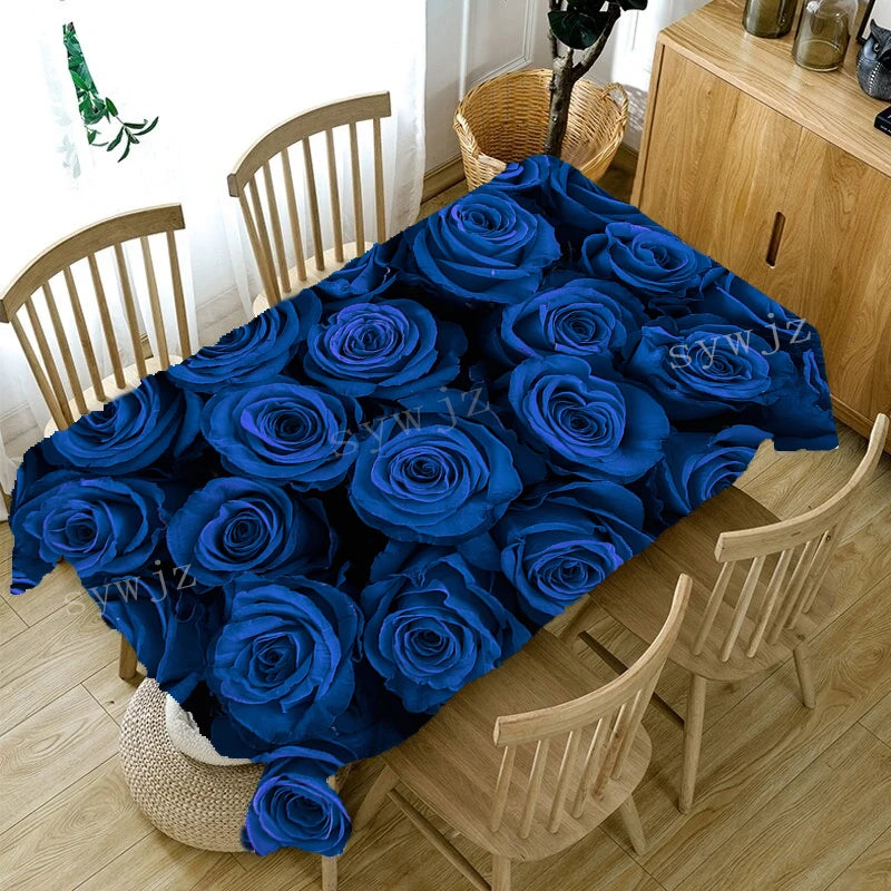 3d Printed Pattern Tablecloth Waterproof Tablecloth Rectangular Tablecloth Room Decoration Wedding Decoration Accessories