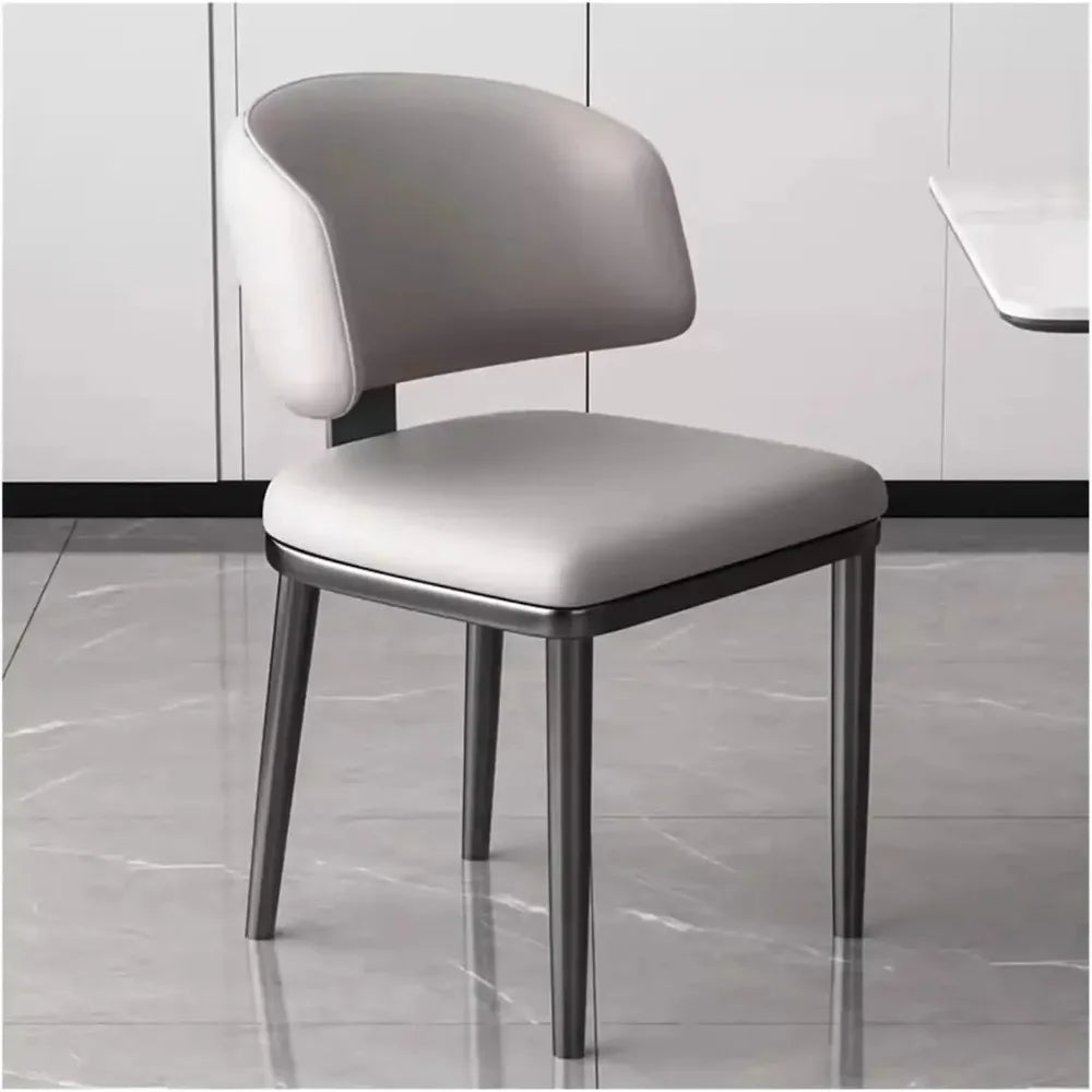 Dining chair，Upholstered Dining Chairs Modern Kitchen Dining Room Chairs with Curved Back,Upholstered Armless Side Chair