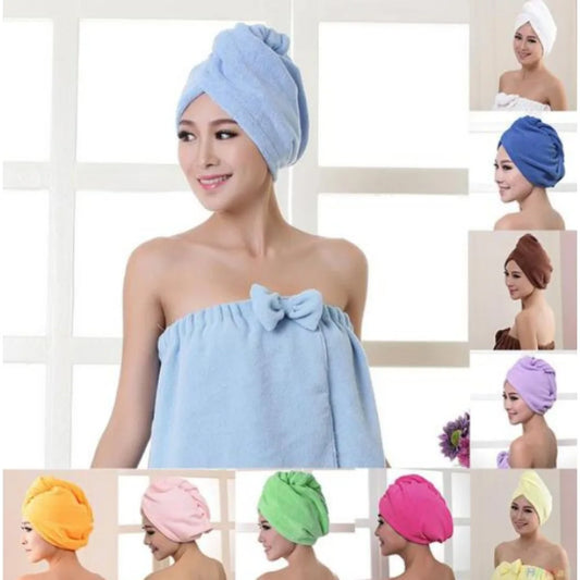 Turban Head Wrap Bathing Tools Microfibre After Shower Hair Drying Wrap Womens Girls Ladies Towel Quick Dry Hair Hat Cap Pink