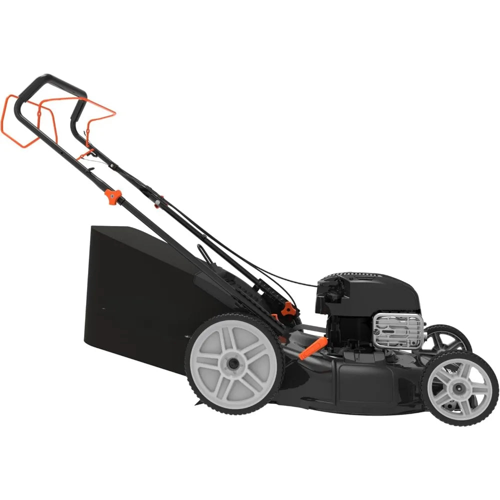 Self Propelled Lawn Mower,Briggs & Stratton 150cc Gas Engine 22-inch Steel Deck 3-in-1 Mulch, Bag, Side Discharge,Gas Lawn Mower