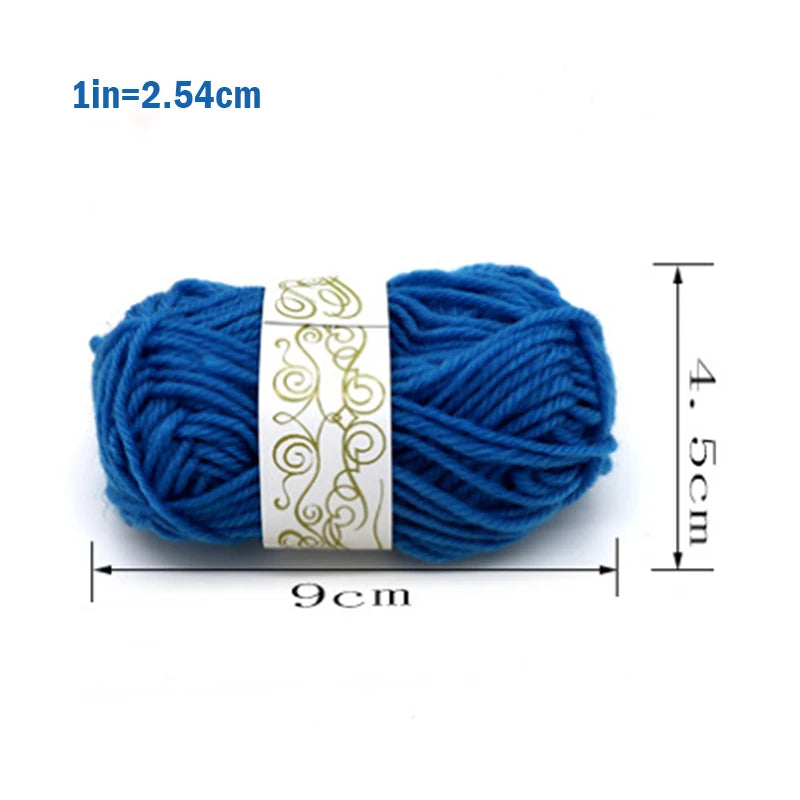 12pcs 125g Handmade DIY Knitting Yarn Wool Line Baby Scarf Hat Soft Thickness Line Crochet Yarn For Knitting