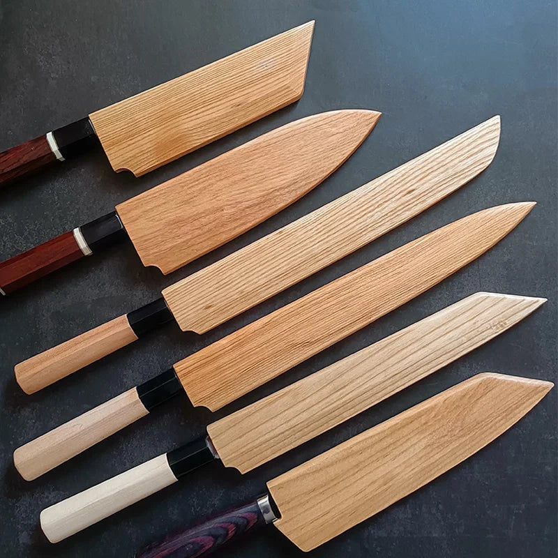 Magnetic Wooden Kitchen Knife Scabbard Japanese Yanagiba Fish Cutter Scabbard Of Sushi Special Knife Protector Blade Holder