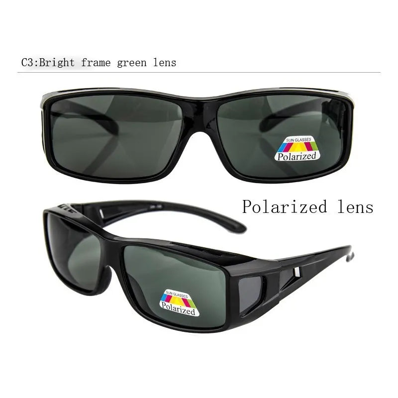 Polarization Goggles Plus Big Frames Fashion Flexible Sunglasses Men Polarized Lens Driving Sun Glasses Windbreak Eyewear UV400