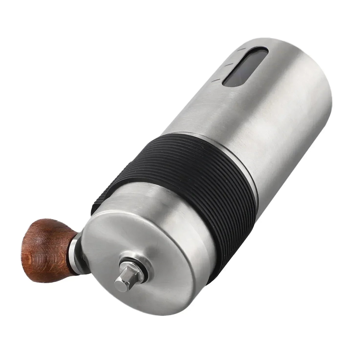 Manual Coffee Bean Grinder Sliver Stainless Steel 4.8*12.5cm Easy To Clean Easy To Grip Espresso Hand Mill Brand New