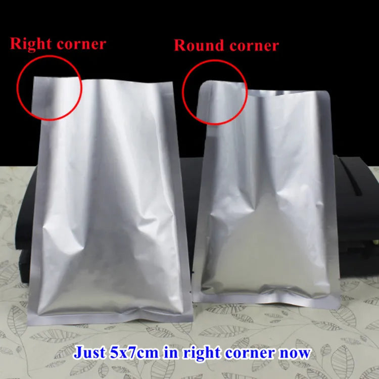 Thick Open Top Aluminum Foil Vacuum Bag Sunproof Powder Pet Food Cooked Meat Chicken Tin Foil Heat Sealing Packaging Pouches