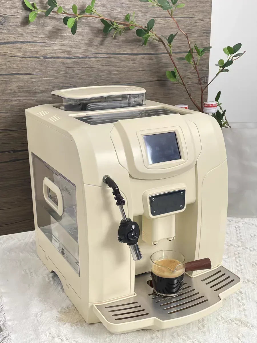 Hotel Commercial New Cafeteria Coffee Maker Coffee Machine With Grinder Espresso