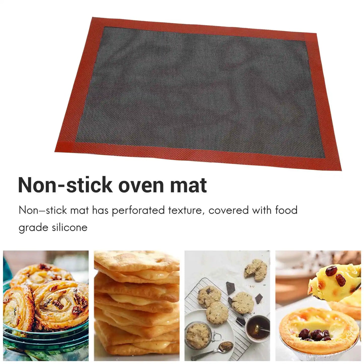 Perforated Silicone Baking Mat Non-Stick Baking Oven Sheet Liner for Cookie /Bread/ Macaroon/Biscuits Kitchen Tools