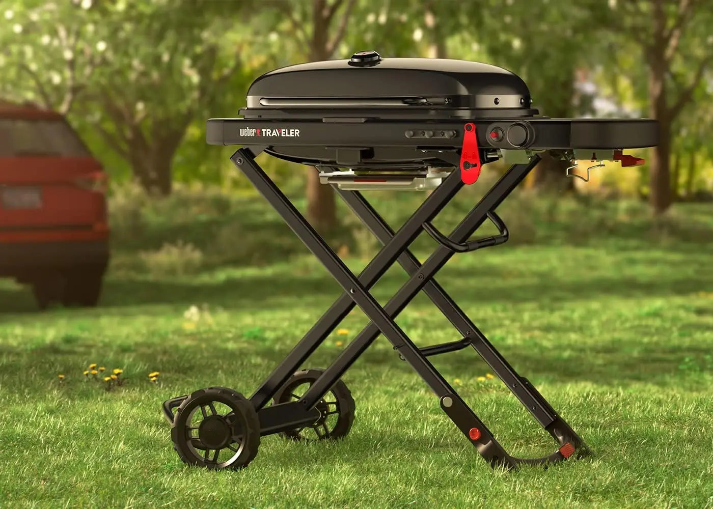 Traveler Portable Gas Grill, Stealth Edition