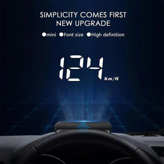 2024 New Holographic Speedometer Heads Up Display Digital Display Projector Windshield Electronic Accessories Speedometer G U4A3