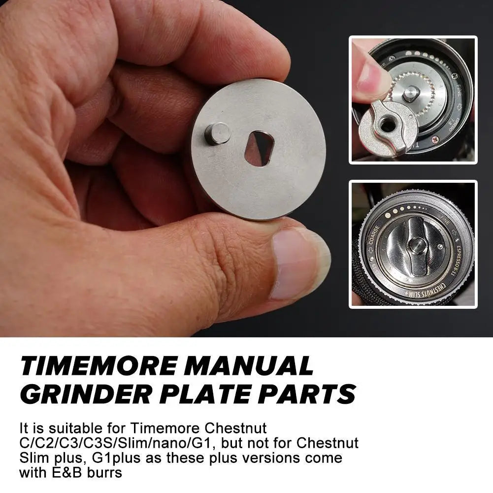 1pcs Timemore Manual Grinder Plate Parts For Chestnut C/c2/c3/c3s /slim/nano/G1 30clicks Per Circle DIY Parts For Coffee Lover