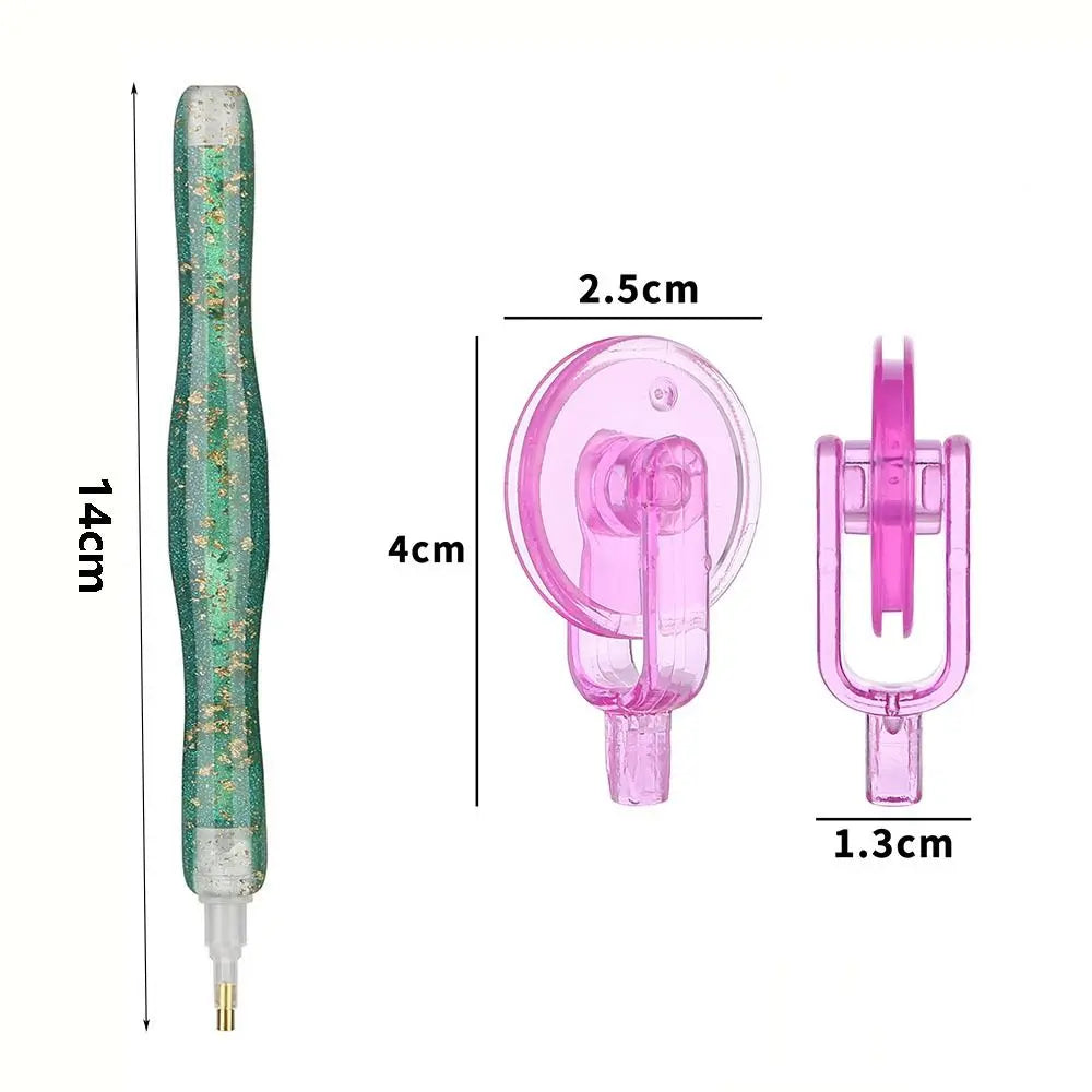 Embroidery Diamond Painting Pen Kit Cross Stitch Accessories Art Pens Glitter Diamond Painting Pen Adhesive Tape DIY Craft