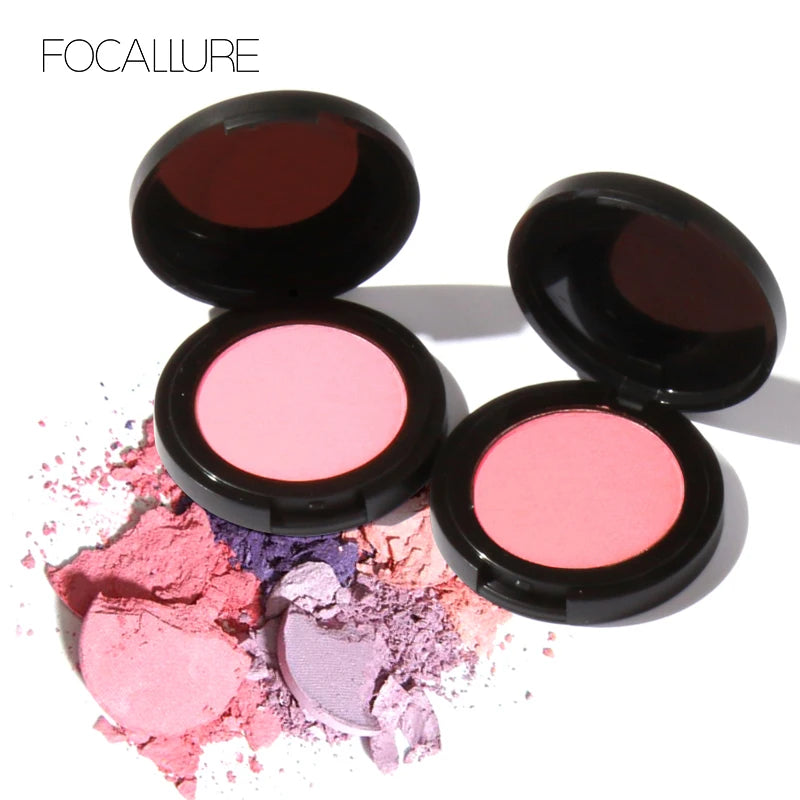 FOCALLURE Rouge-Palette mit 16 Farben, Make-up, Nude Matte Rouge, Bronzer, Puder-Palette, Schimmer, Rouge-Palette für Gesicht, Make-up, Kosmetik