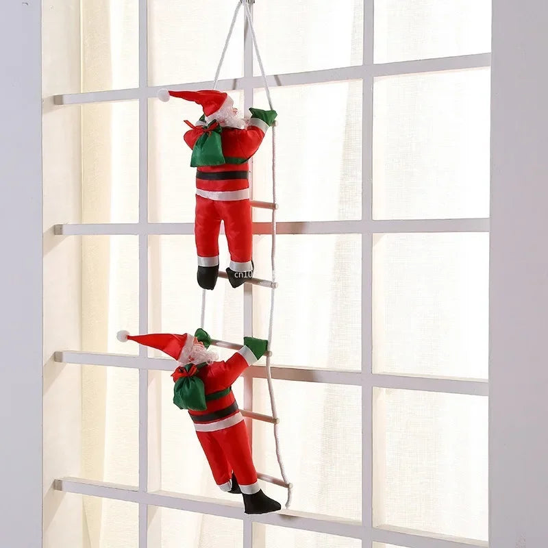 Christmas Ornaments Gifts, Climbing Ladder Santa Claus Doll Toys, Christmas Tree Hanging Pendan, Xmas Home Indoor Outdoor Decor