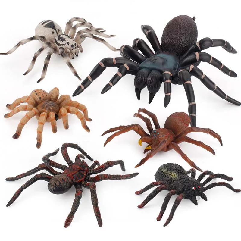 Realistic Spider Toys Giant Fake Spider Action Model Plastic Animal Tarantula Toys Figures Halloween Prank Props Party Supplies