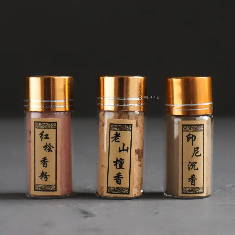 3g Natural Incense Powder Sandalwood Aloes Cypress Wood Powder DIY Household Indoor Incense Play Seal Incense Raw Material