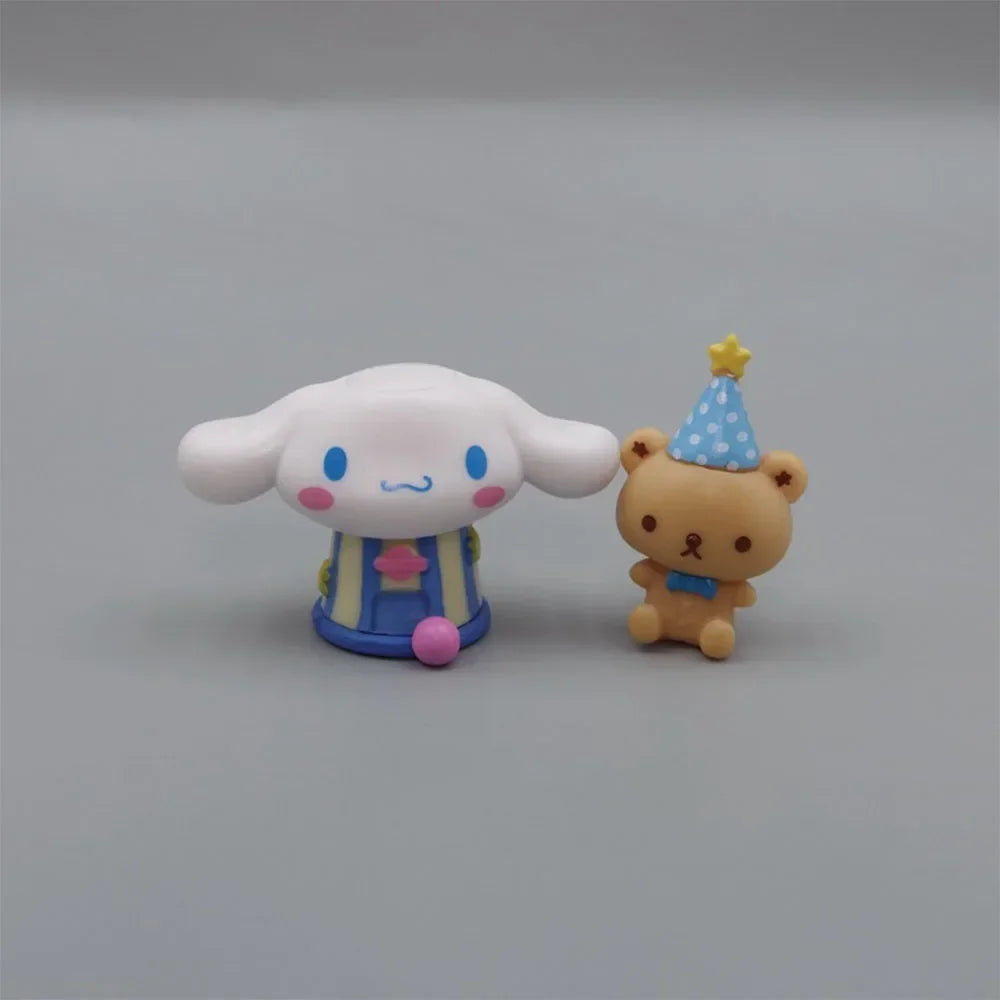 Sanrio Cinnamoroll Birthday Cake Decoration Gifts Anime Figure Kawaii Toys Birthday Party Children Girls Boys Christmas Present