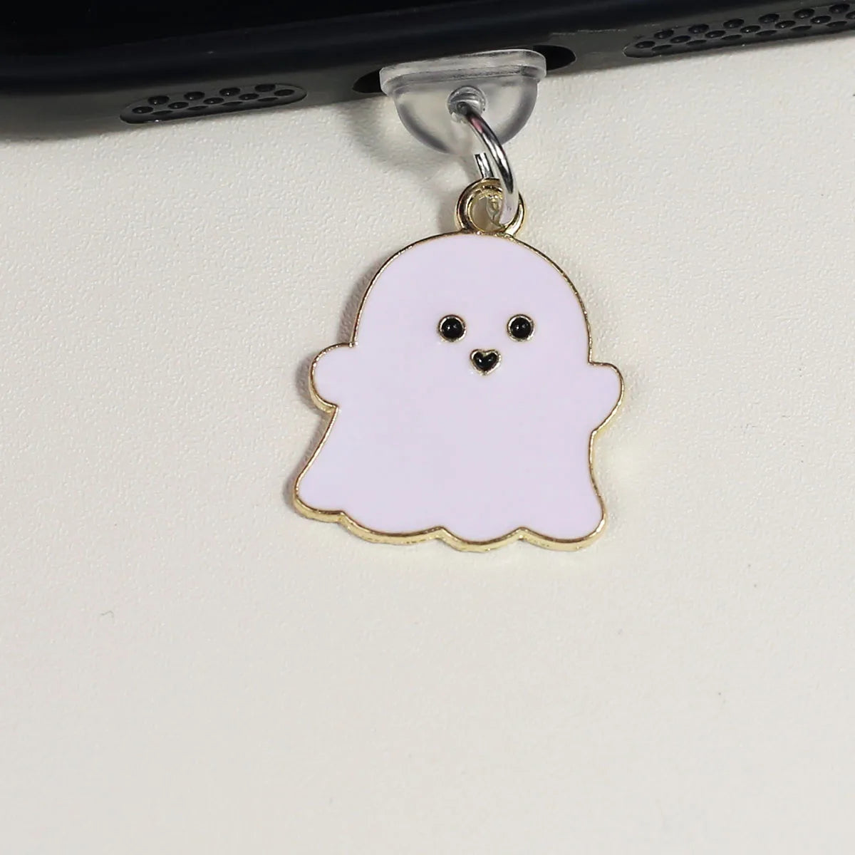 Halloween Cute Ghost Alloy Dustproof Plug, Dustproof Charging Port Cap Accessories Charming Phone Accessories Pendant