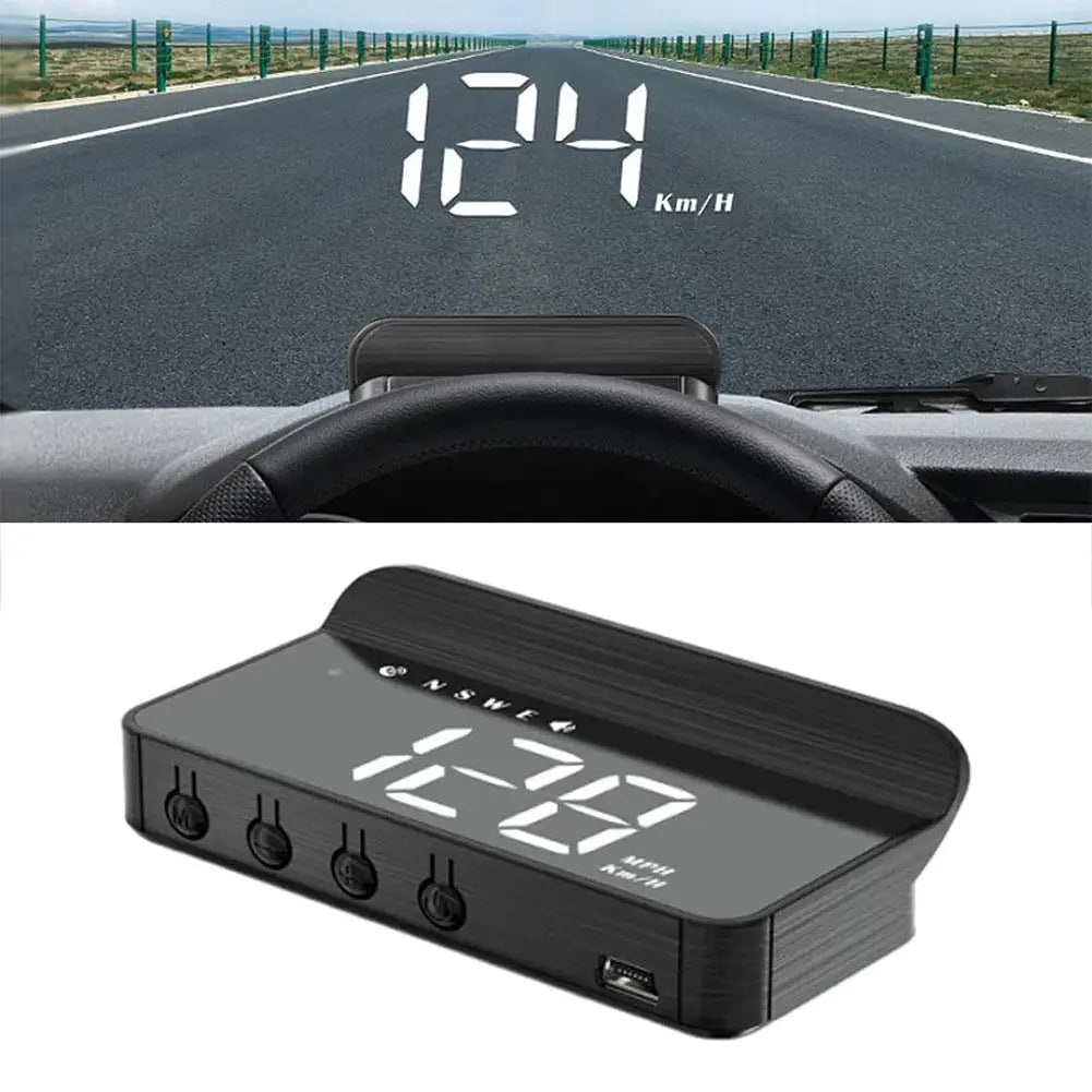 2024 New Holographic Speedometer Heads Up Display Digital Display Projector Windshield Electronic Accessories Speedometer G U4A3