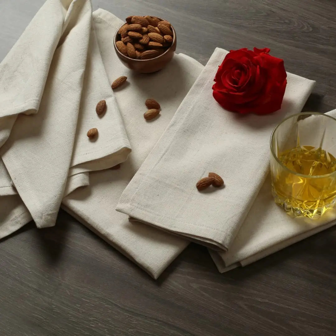 Set Of 6 45x45cm Tablecloth Napkins, Durable Polyester Thickened Pads, Reusable Kitchen, Dining, Holiday Decorations