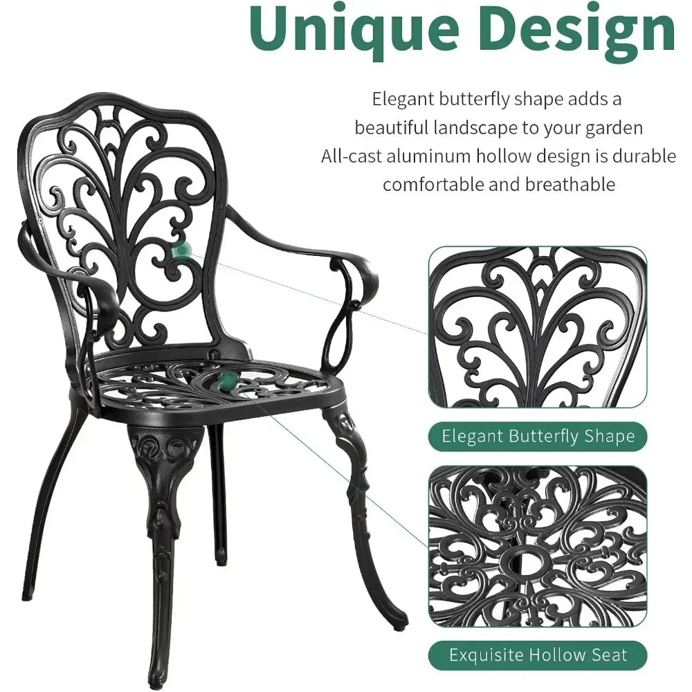 Outdoor Patio Furniture Sets with Umbrella Hole, Bistro Table and Chairs Set, Front Porch Set, Free Shipping