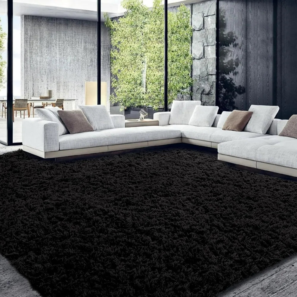 12x15 Feet, Ultra Fuzzy Large Plush Faux Fur Carpet for Living Room Bedroom, Non-Skid Fuzzy Rug for Kids Playroom Home Decor